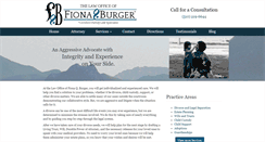 Desktop Screenshot of fionaburgerlaw.com