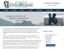 Tablet Screenshot of fionaburgerlaw.com